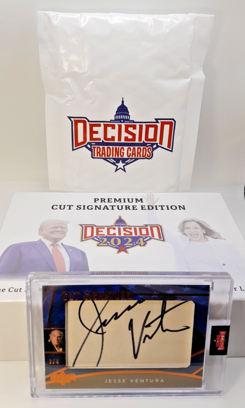 2024 Decision Premium JESSE VENTURA Authentic Cut Signature Autograph /4