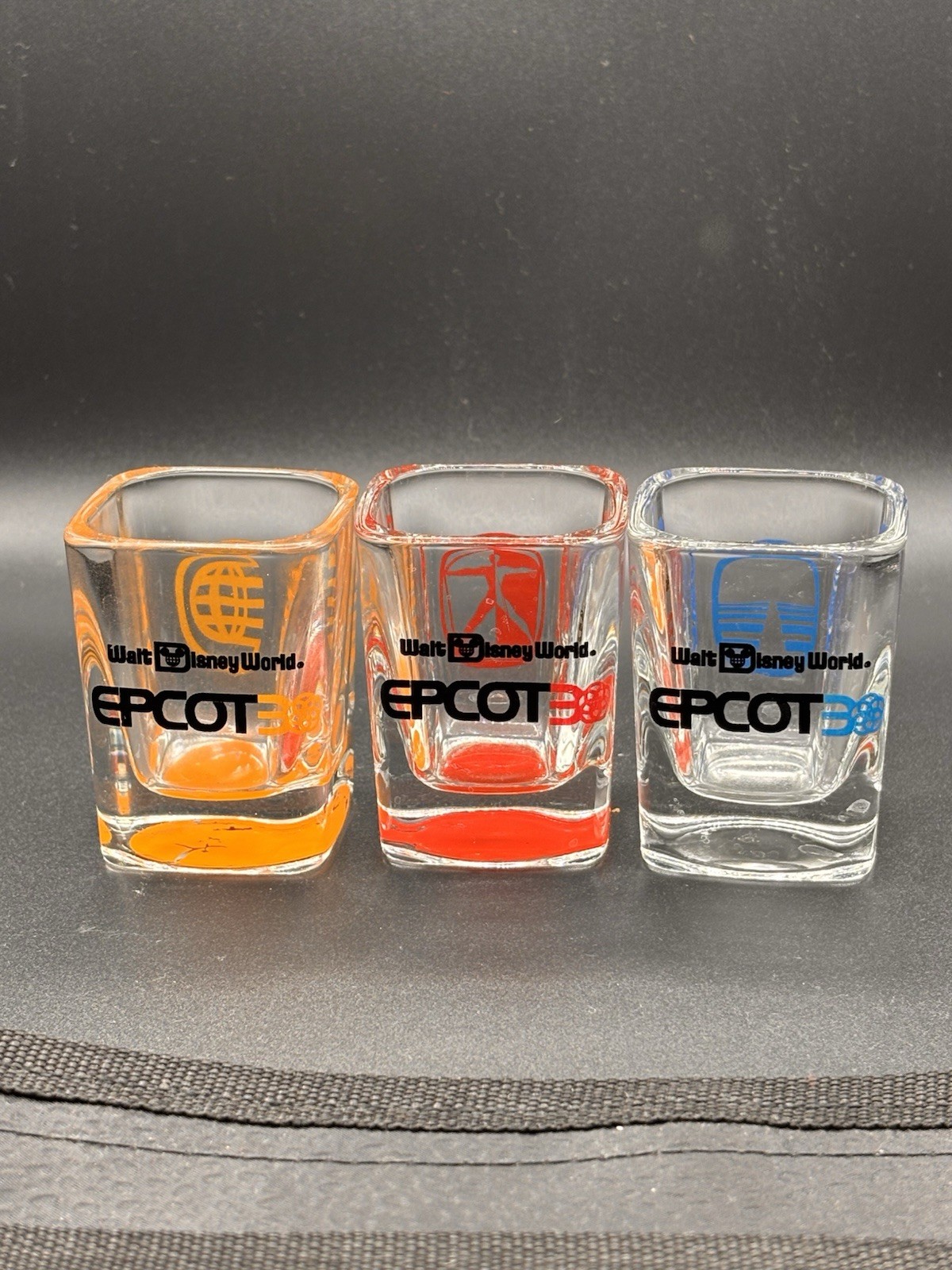 Epcot 30th Anniversary Shot Glass Glasses Walt Disney World Set Of 3 Limited