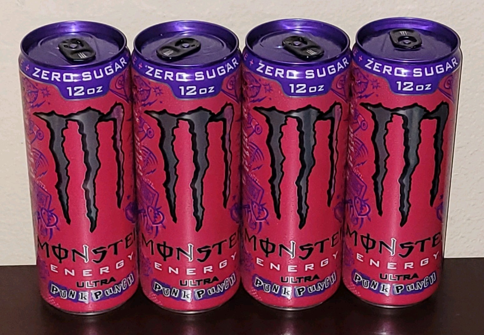 NEW MONSTER ENERGY ULTRA PUNK PUNCH ZERO 12 OZ FULL CAN NEW