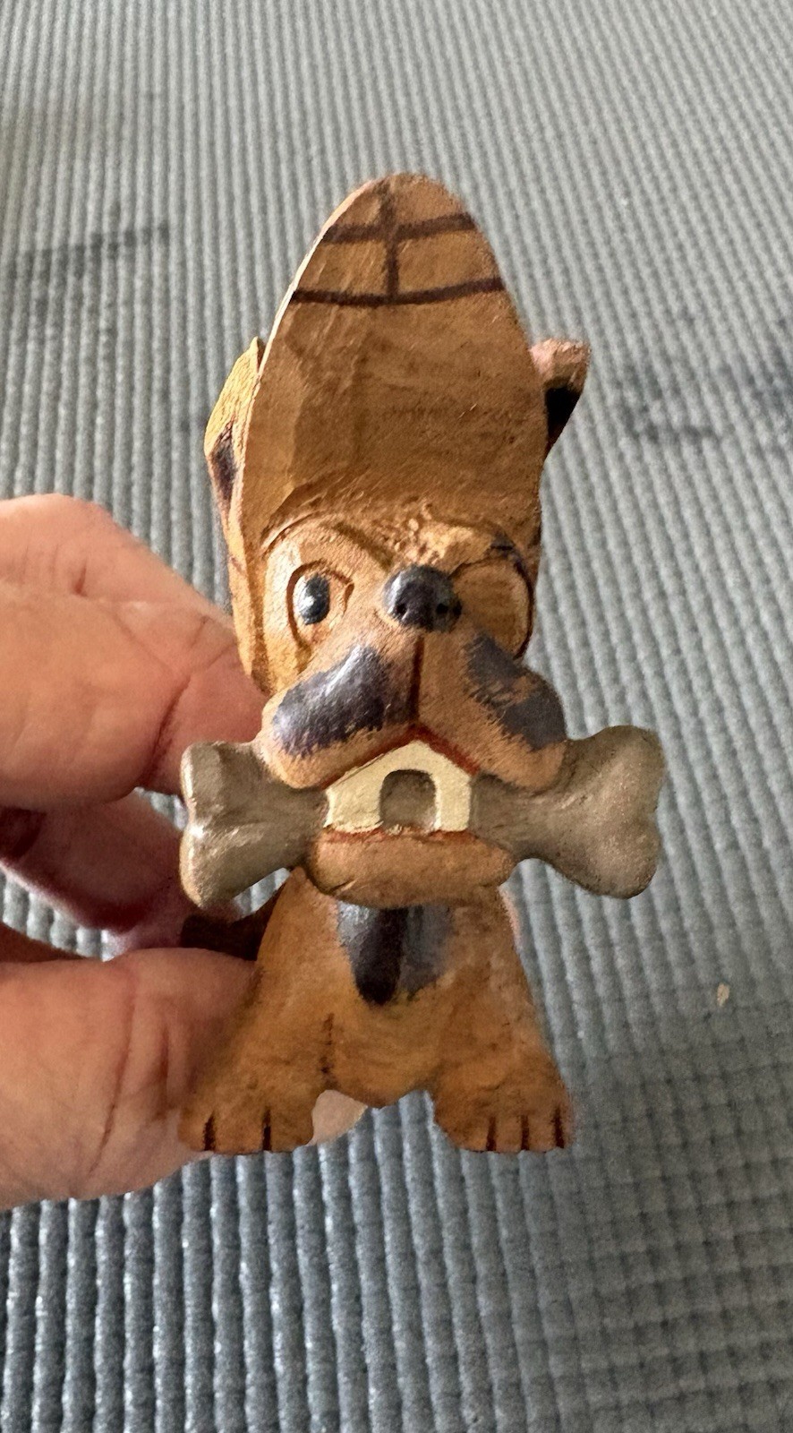 Scottie Wooden Figurine, Hand Carved  High Style Terrier With Attitude