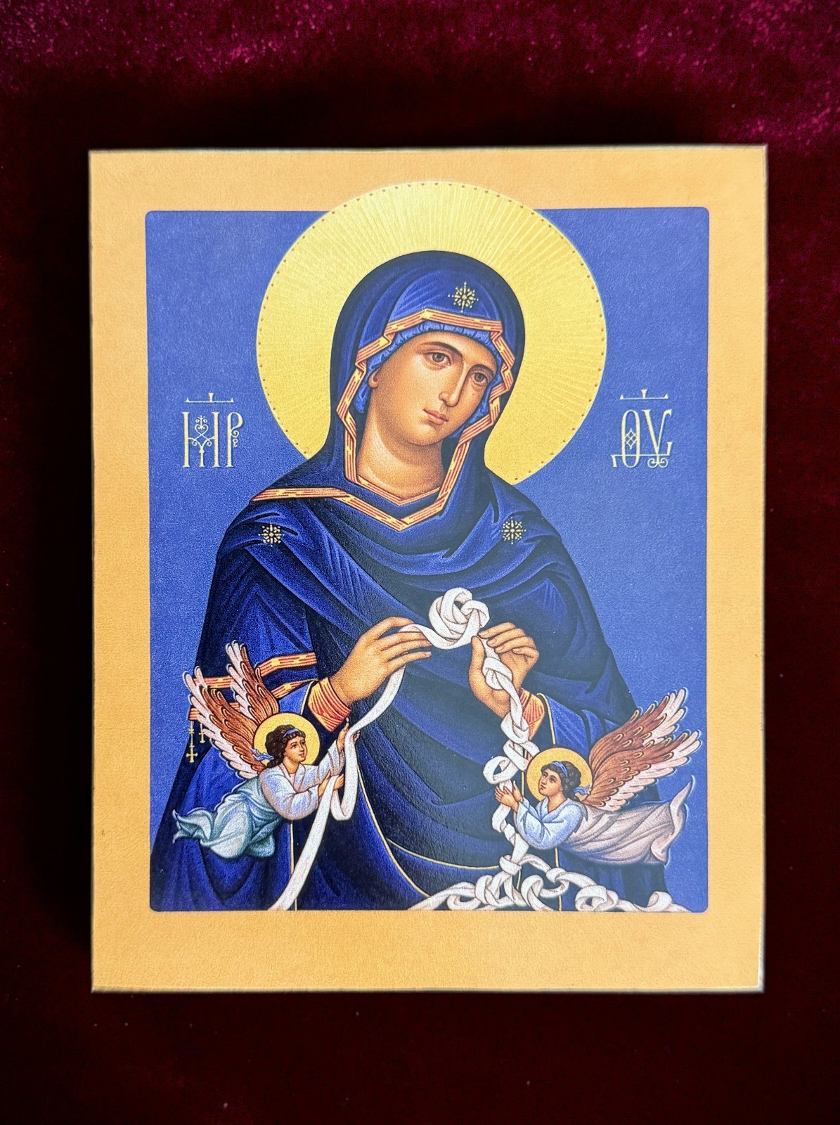Icon Mother of God Untier Knots | Mary Undoer Knots Art 12x15cm (5”x6