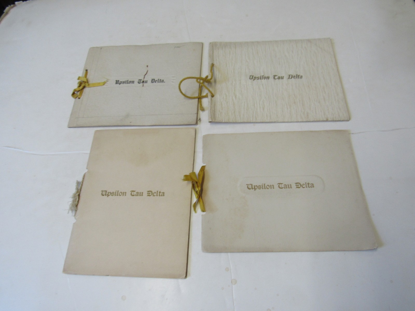 4 Programs from the Upsilon Tau Delta Club of Tonawanda, NY, 1899-1903 4 Programs from the Upsilon Tau Delta Club of Tonawanda, NY, 1899-1903