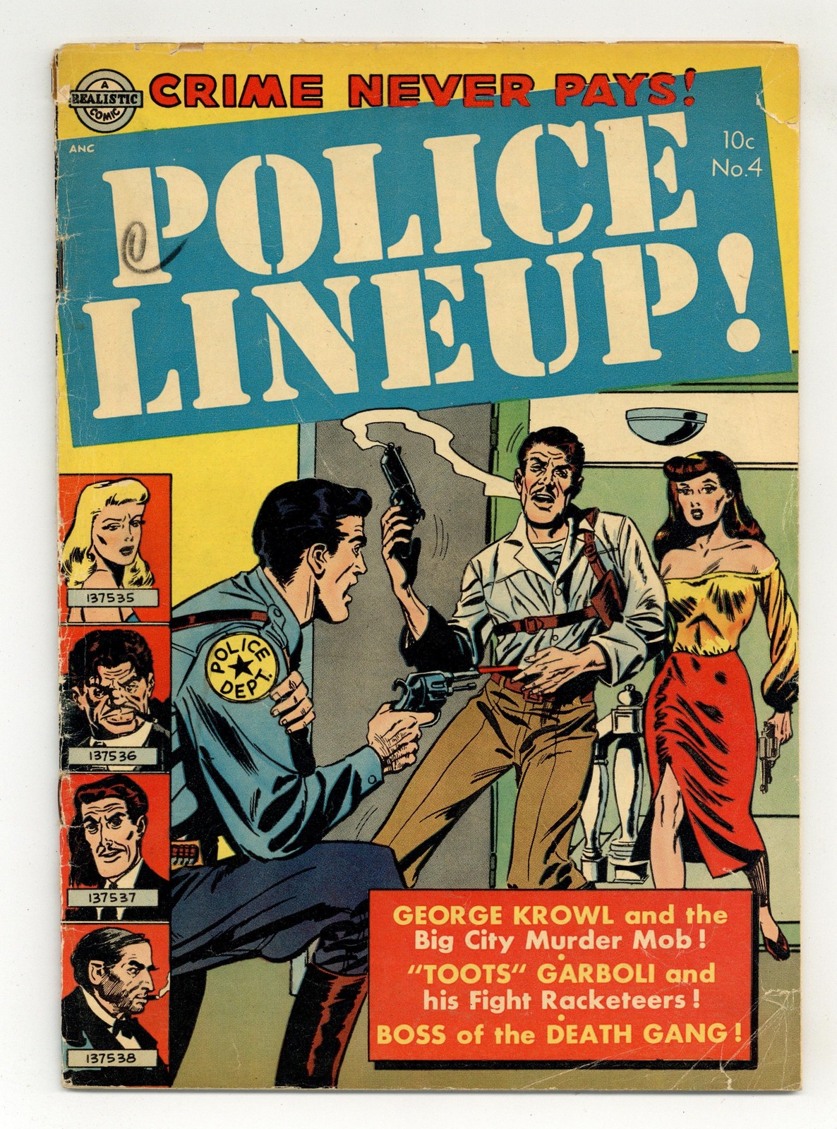 Police Line-Up #4 VG- 3.5 1952