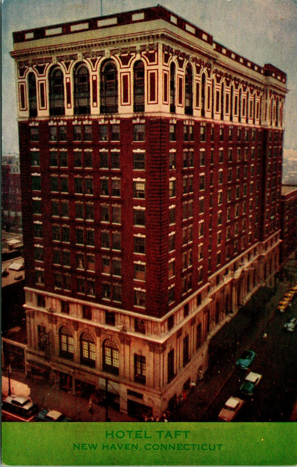 New Haven CT Hotel Taft Postcard unused (13942)