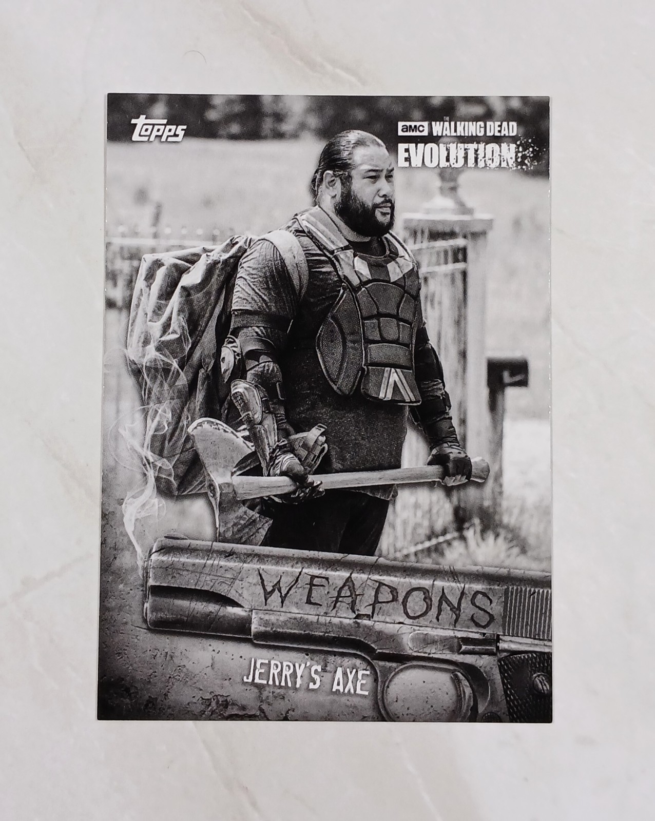 2017 Topps The Walking Dead Evolution Jerry\'s Axe /10 Weapons