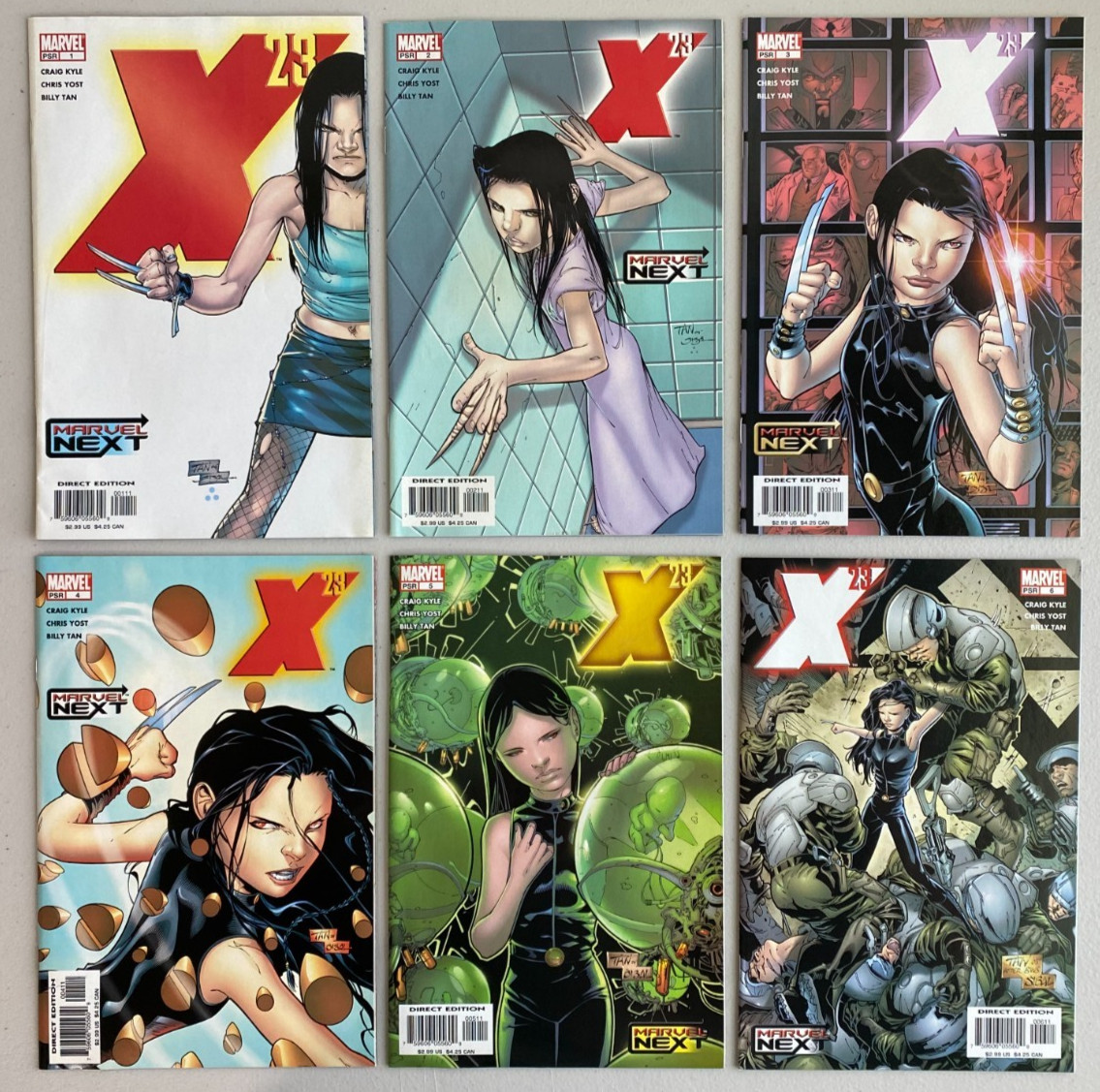 X-23 #1-6 (2005 1st Series) Complete Set VF/NM avg Marvel Comics; Wolverine
