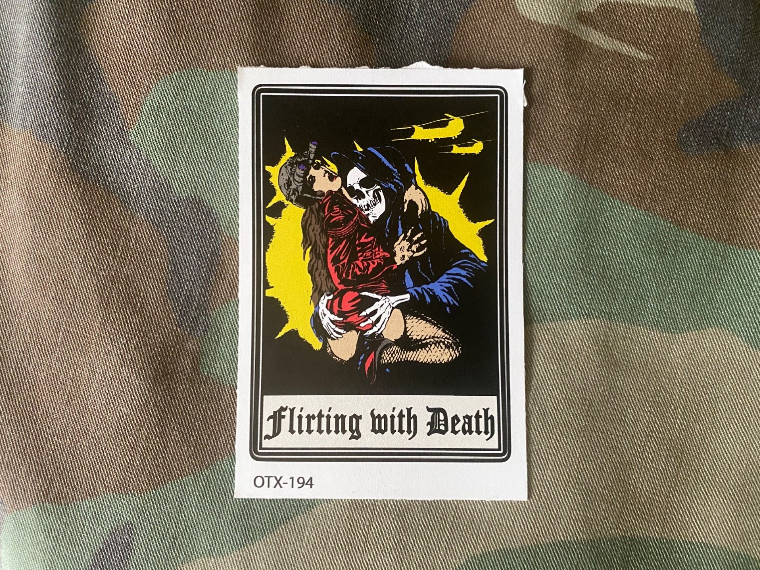 OTXNATION OTX NATION FLIRTING WITH DEATH STICKER SLAP NOT WRMFZY FOG BCS SUPDEF