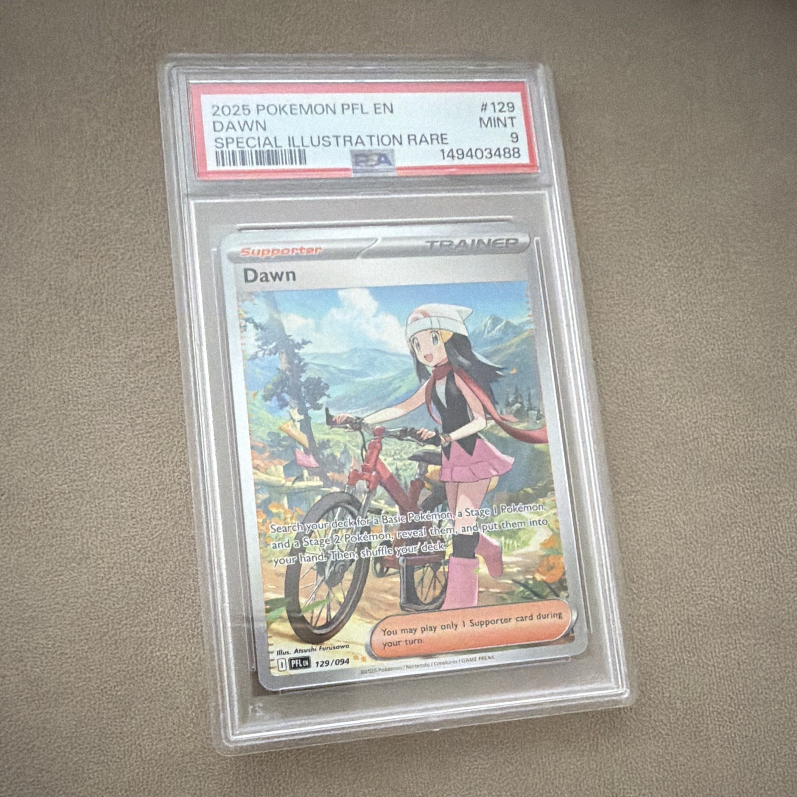The Pokémon Company Pokémon TCG Dawn 129/094 SIR Foil PSA 9 - EN 2025