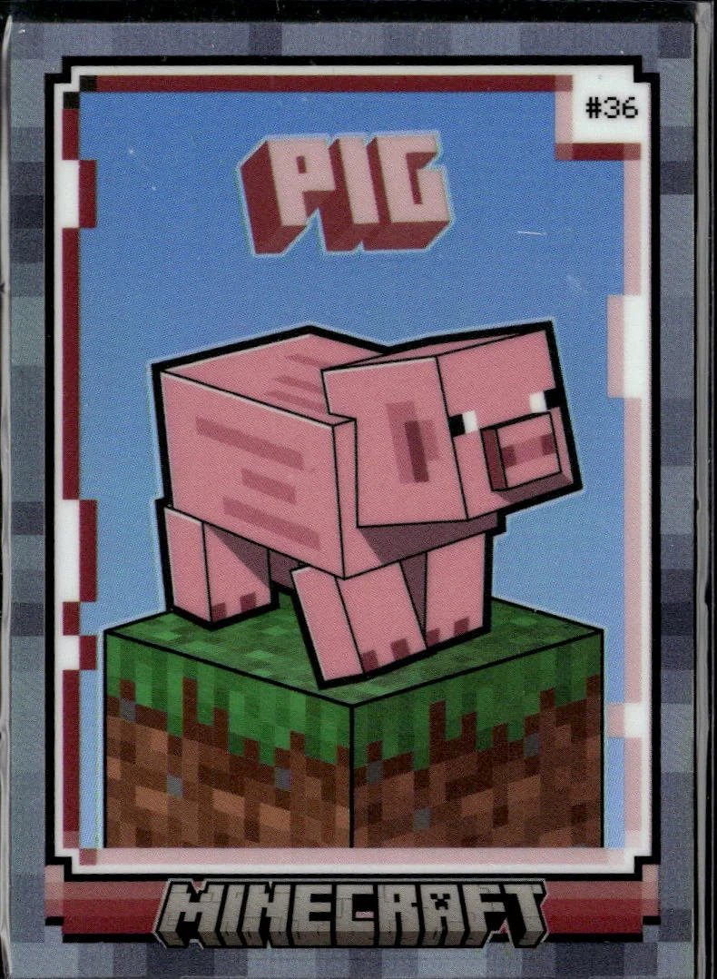Pig 2024 Panini Minecraft Prizm 101/149 #36