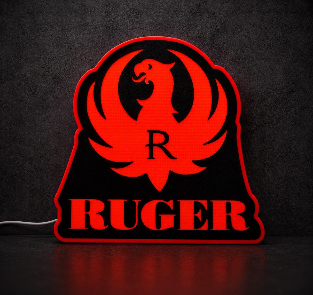 Ruger LED Light Box | USB Powered Shooting Sports Sign | RGB Option