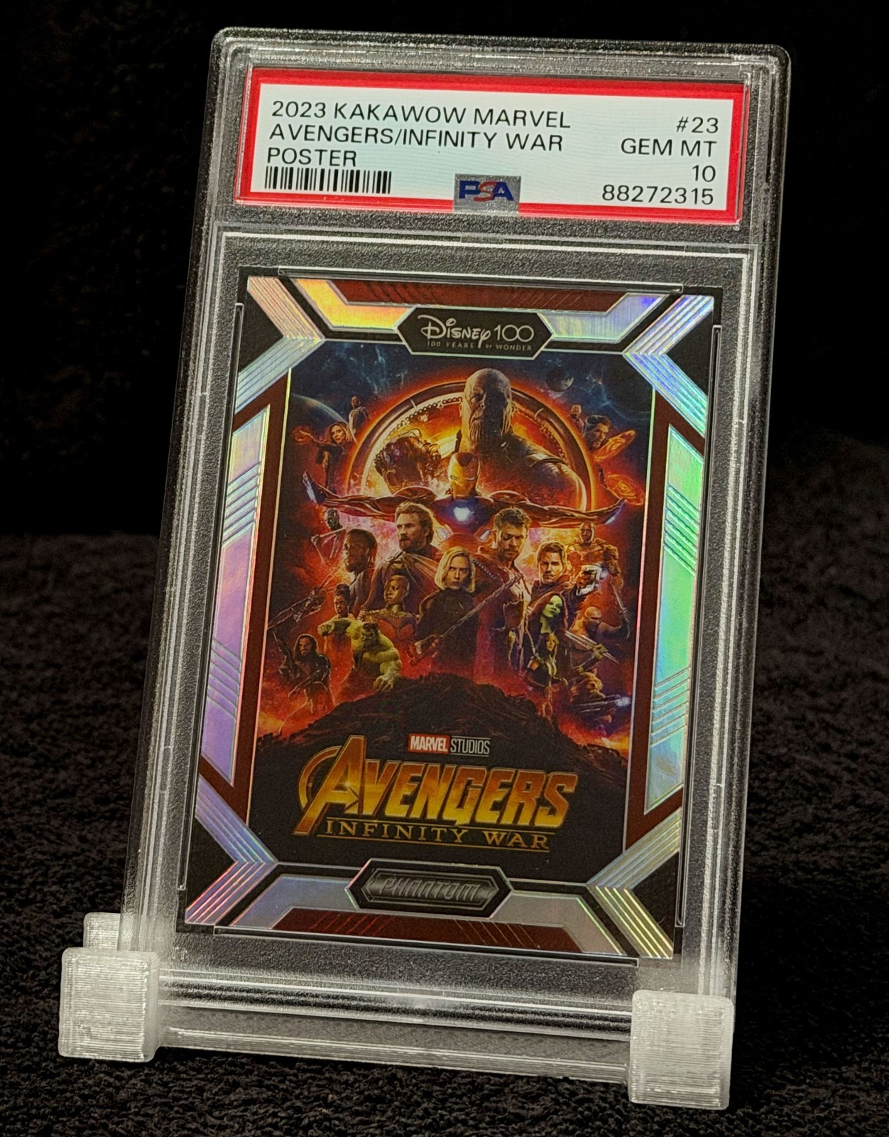 2023 AVENGERS INFINITY WAR • 117/188 PSA GEM MINT 10 • KAKAWOW PHANTOM MARVEL 2023 AVENGERS INFINITY WAR • 117/188 PSA GEM MINT 10 • KAKAWOW PHANTOM MARVEL