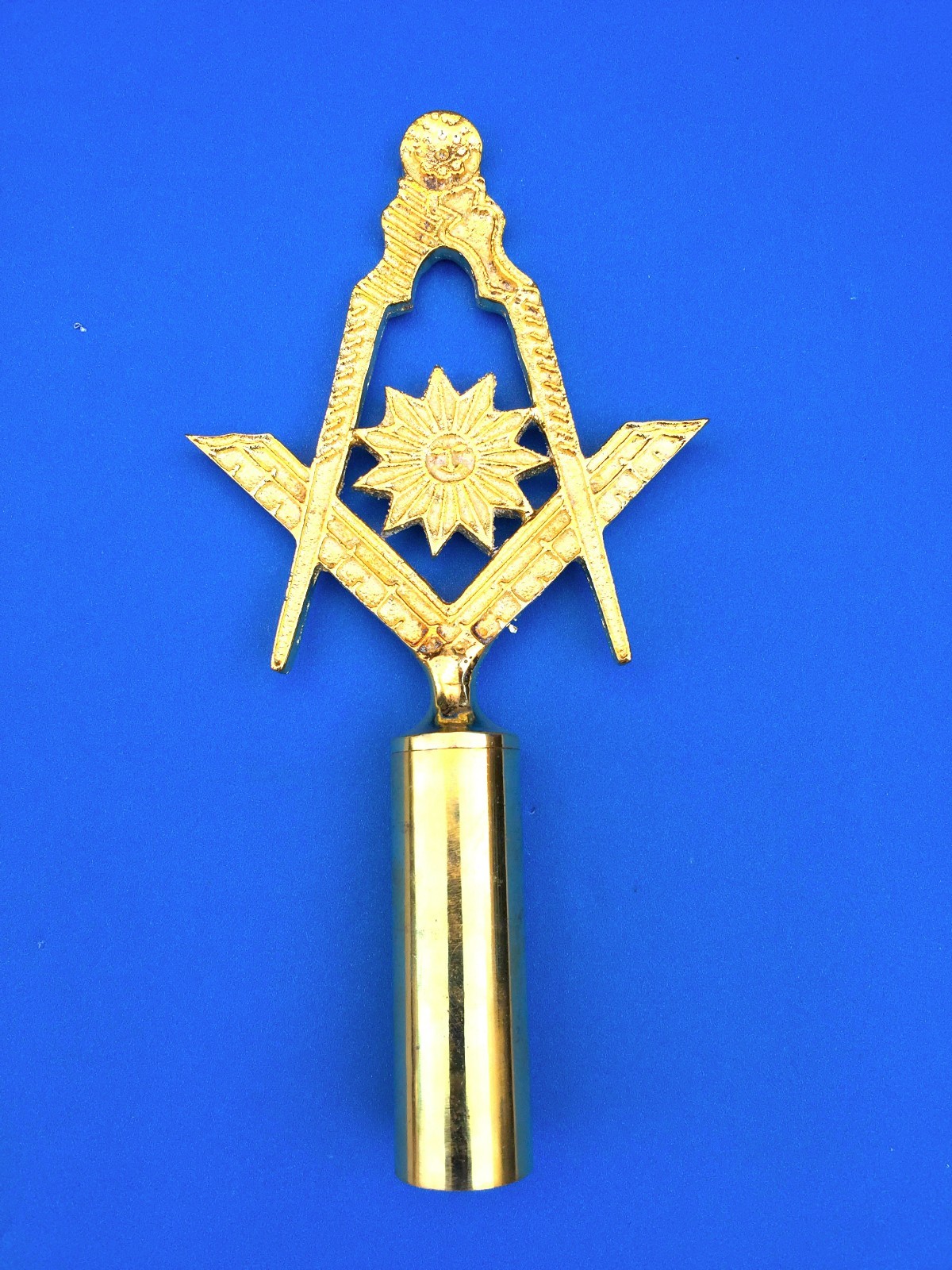 Lodge Senior Decon Top Rod for Masonic Ceremonies Golden Finished