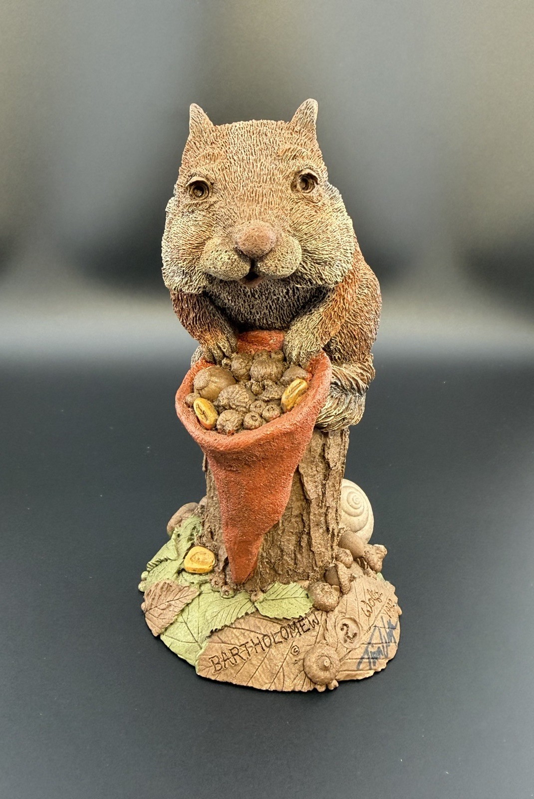 Vintage 1992 BARTHOLOMEW CHIPMUNK #2 Limited Ed. Tim Wolfe INK SIGNATURE Cairn