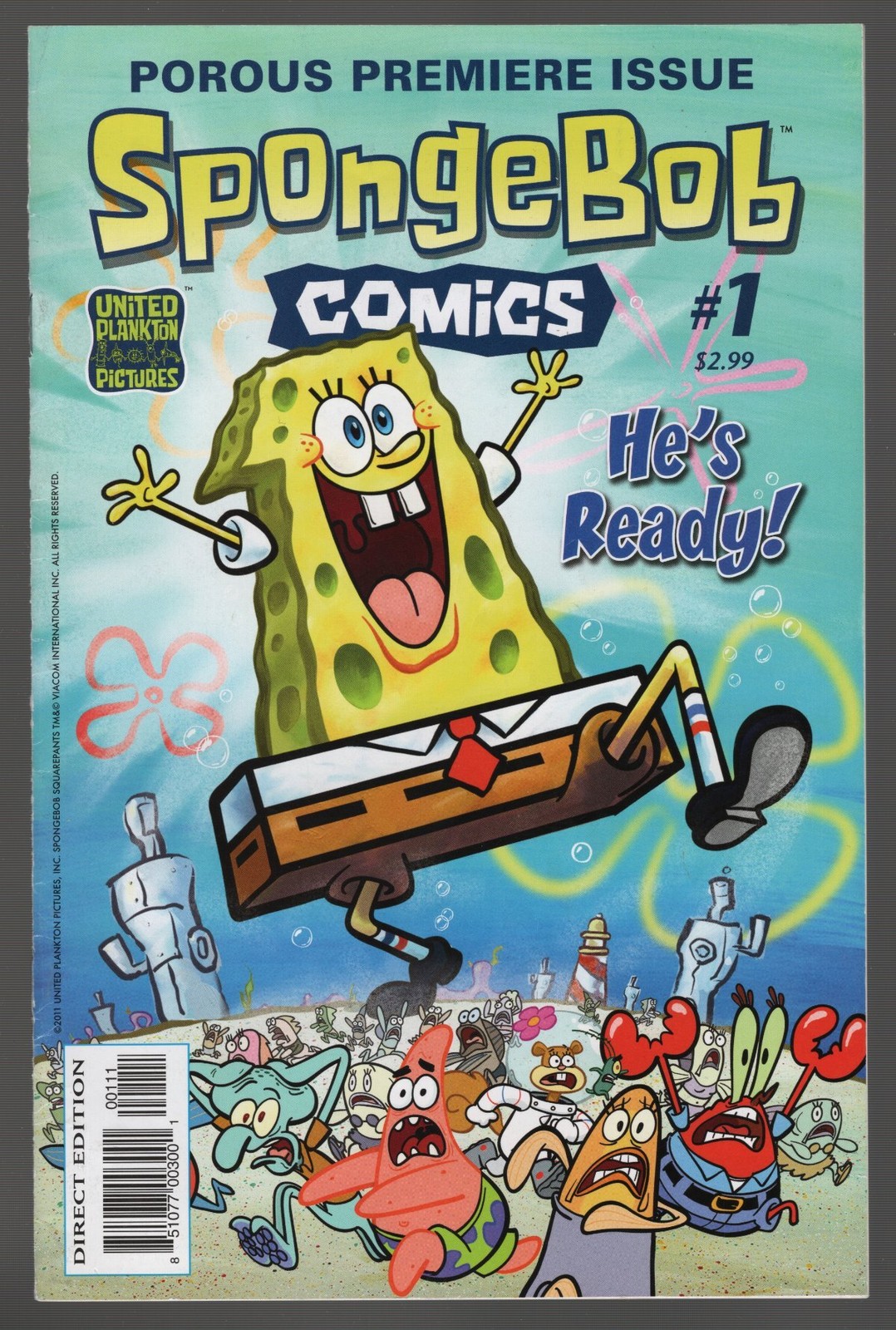 SPONGEBOB COMICS #1 1ST PRINT UNITED PLANKTON 2011 SQUAREPANTS