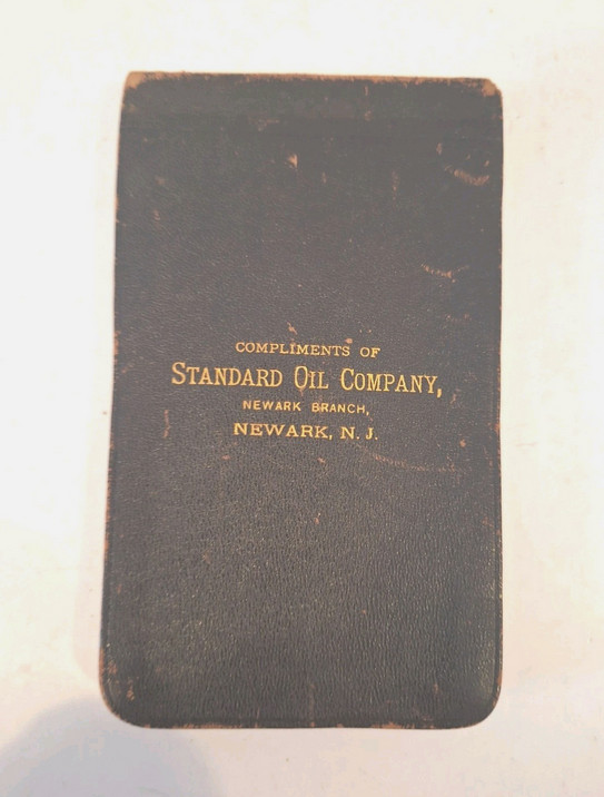 1903–1904 Standard Oil Company Newark NJ Branch Leather Notebook – Trust Era 1903–1904 Standard Oil Company Newark NJ Branch Leather Notebook – Trust Era