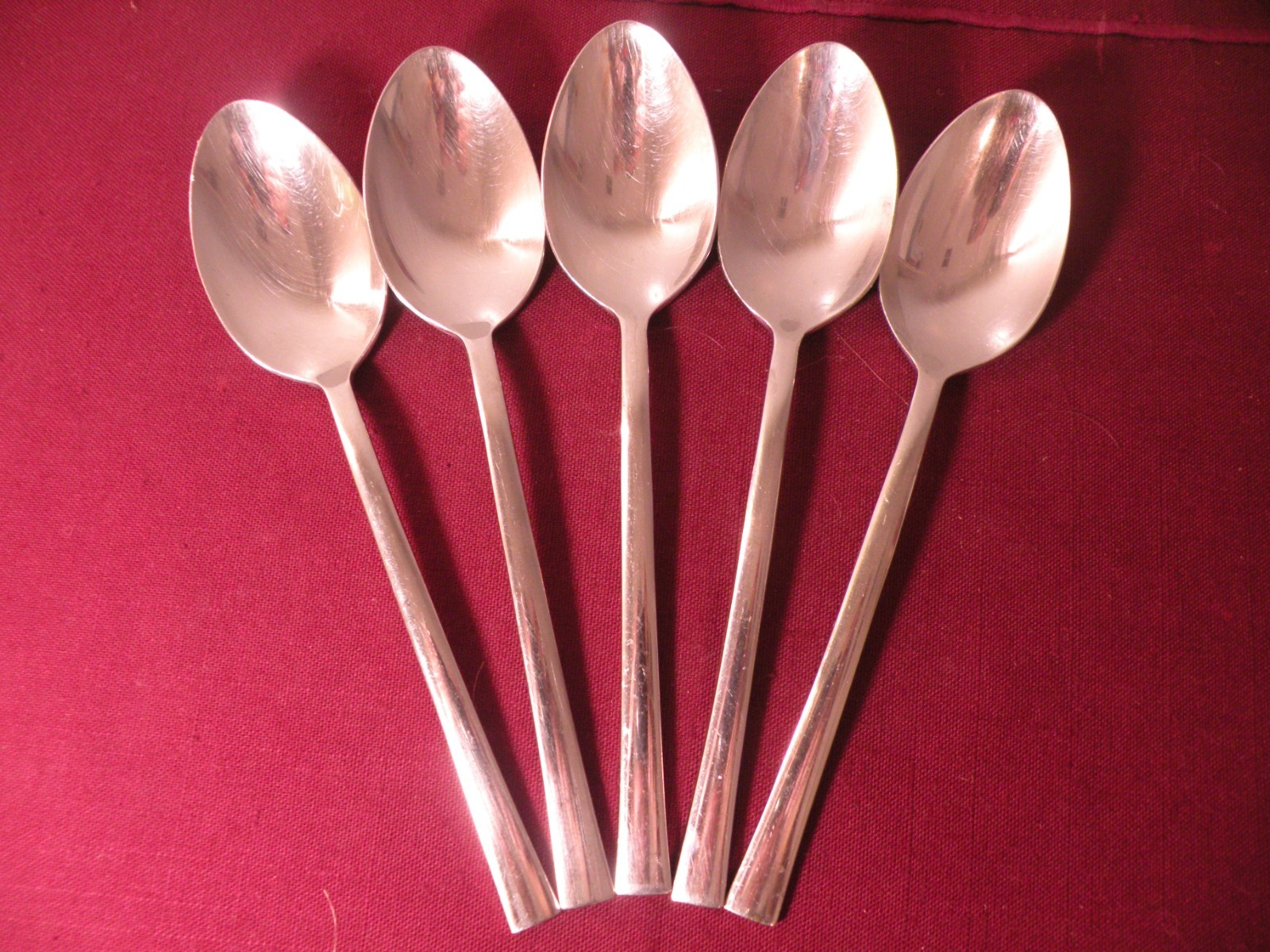 Set Of 5 Oval Soup Spoons JA Henckels Cult Stainless Steel Flatware 7 1/4\