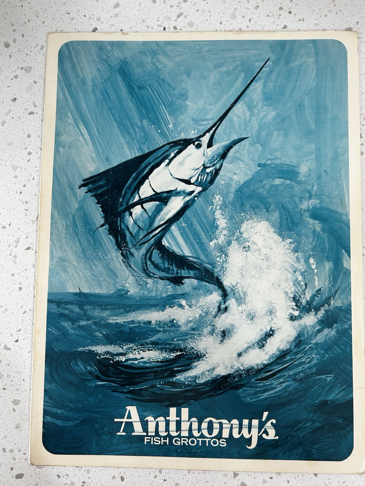Vintage 1960s Anthony\'s Fish Grotto Restaurant Menu San Diego La Jolla La Mesa C