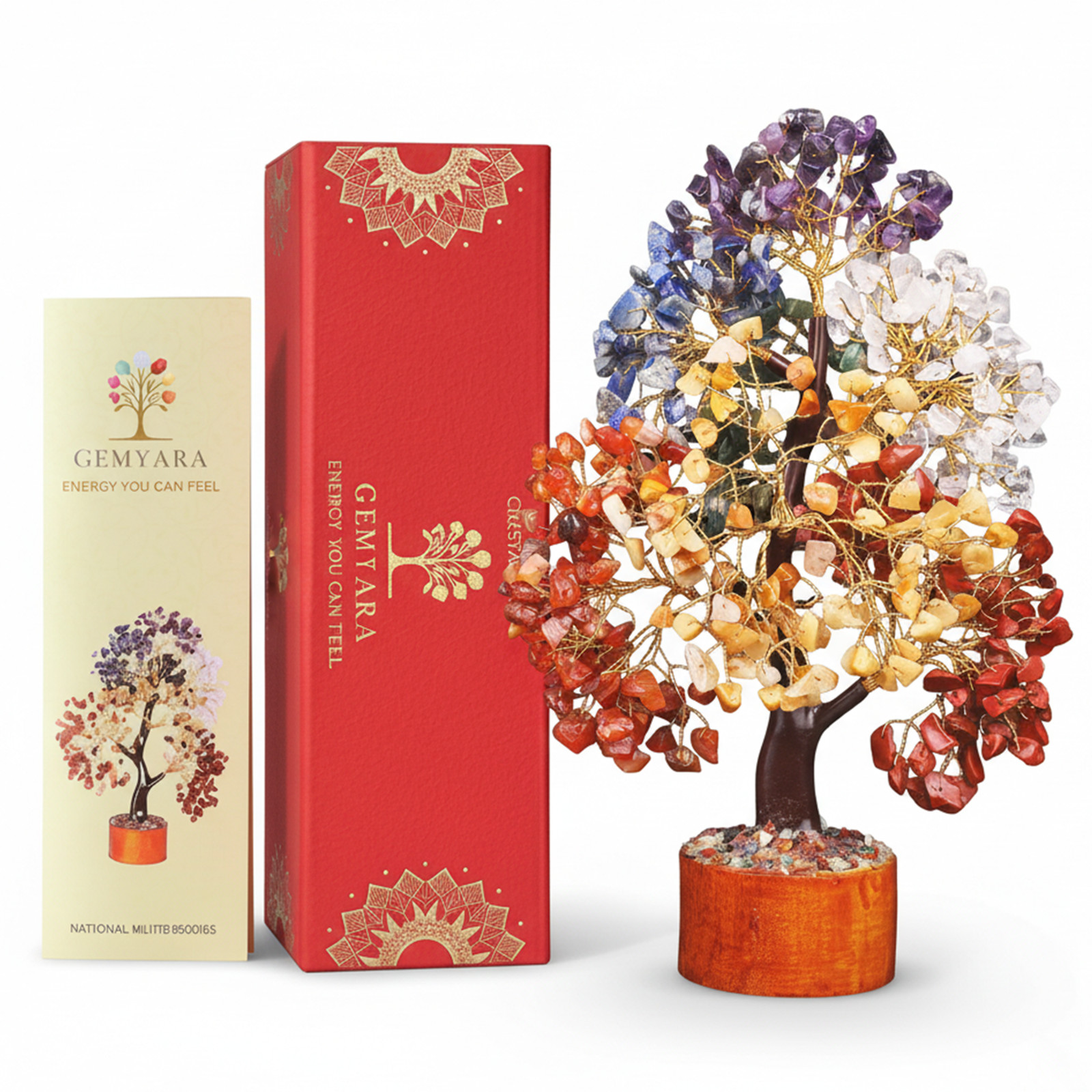 Crystal Tree with 500 Crystals and Healing Stones –Mom Birthday Gifts for Women