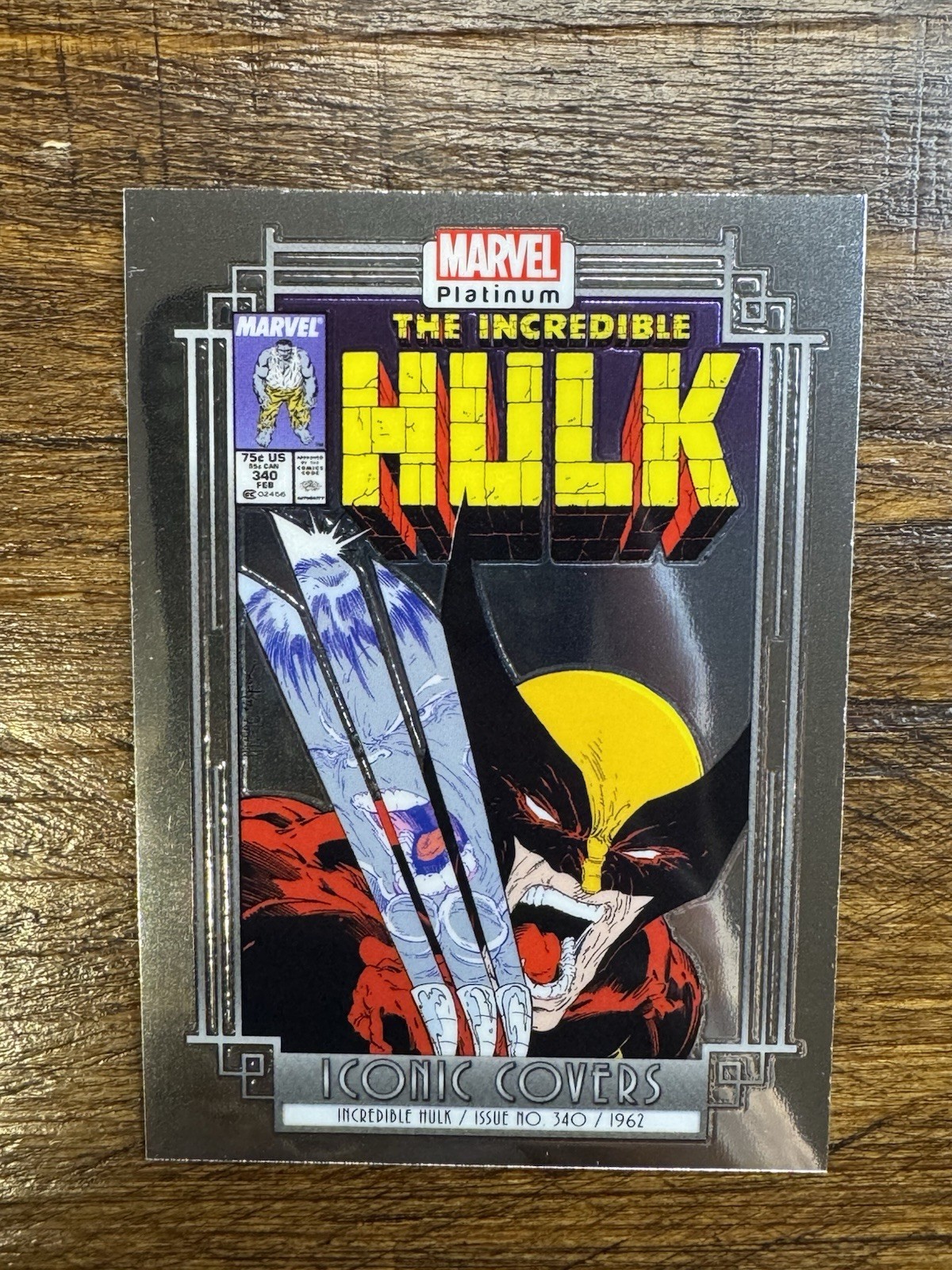 INCREDIBLE HULK 2023 UD Marvel Platinum ICONIC COVERS #IC12