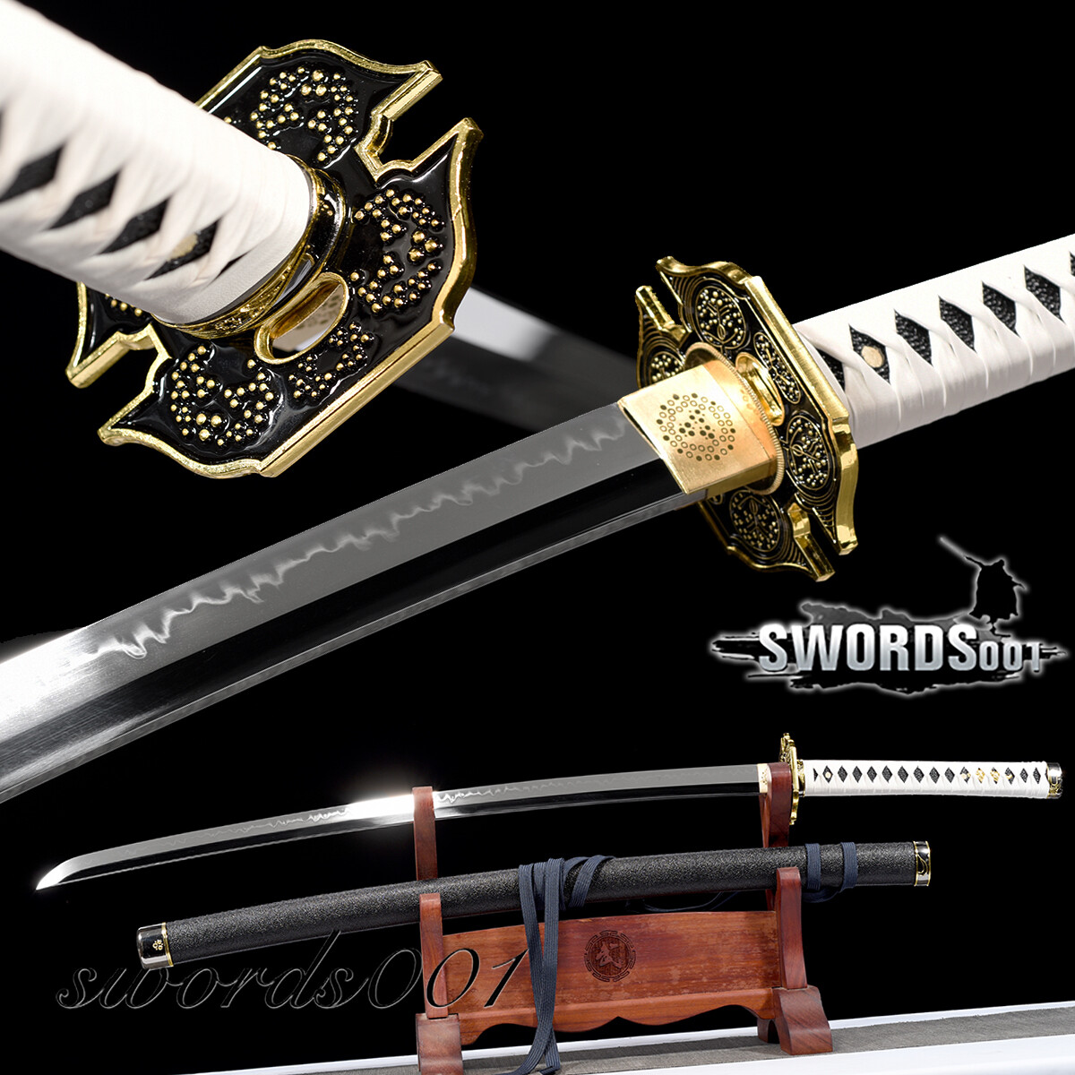 Yamato T10 Clay Tempered Devil May Cry Japanese Katana Mirror Blade Anime Sword