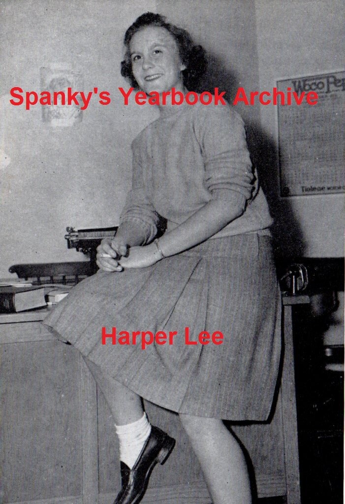 1940s School Yearbook w/ novelist HARPER LEE ~ To Kill a Mockingbird ~ 5 Photos+