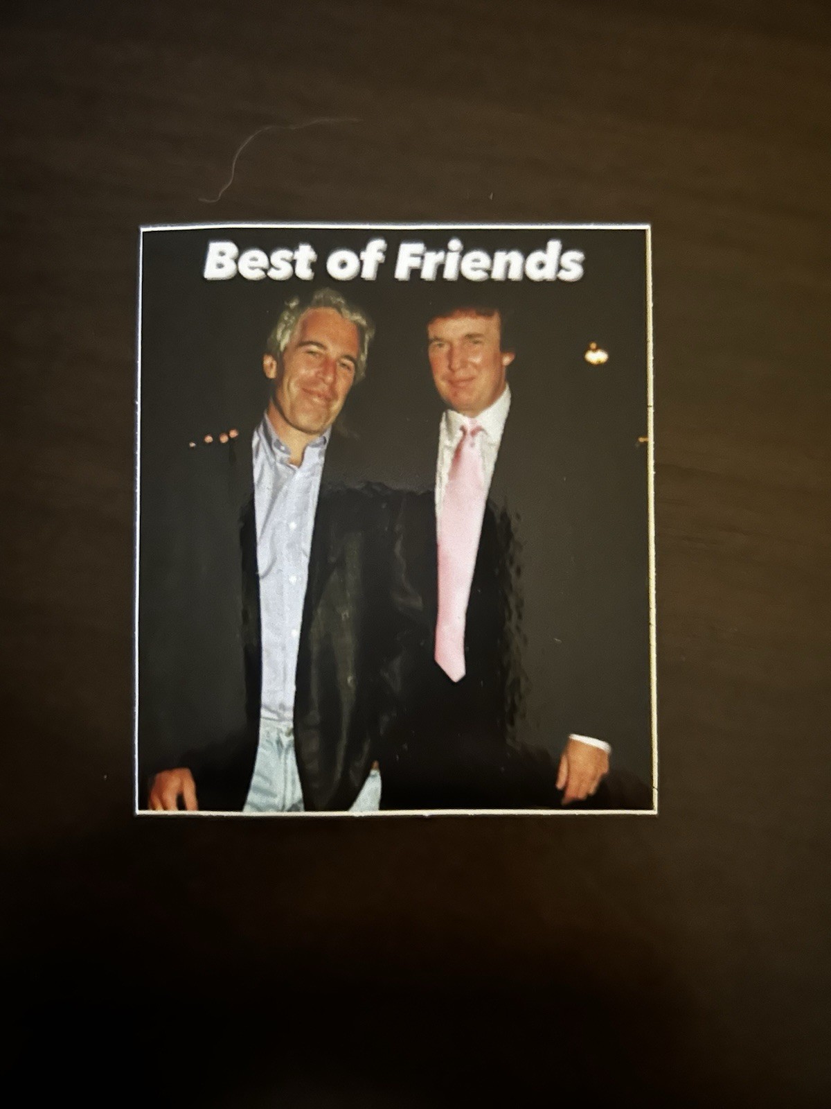 Trump Epstein  Best of Friends Sticker Release The Epstein Files 3x3” Sale