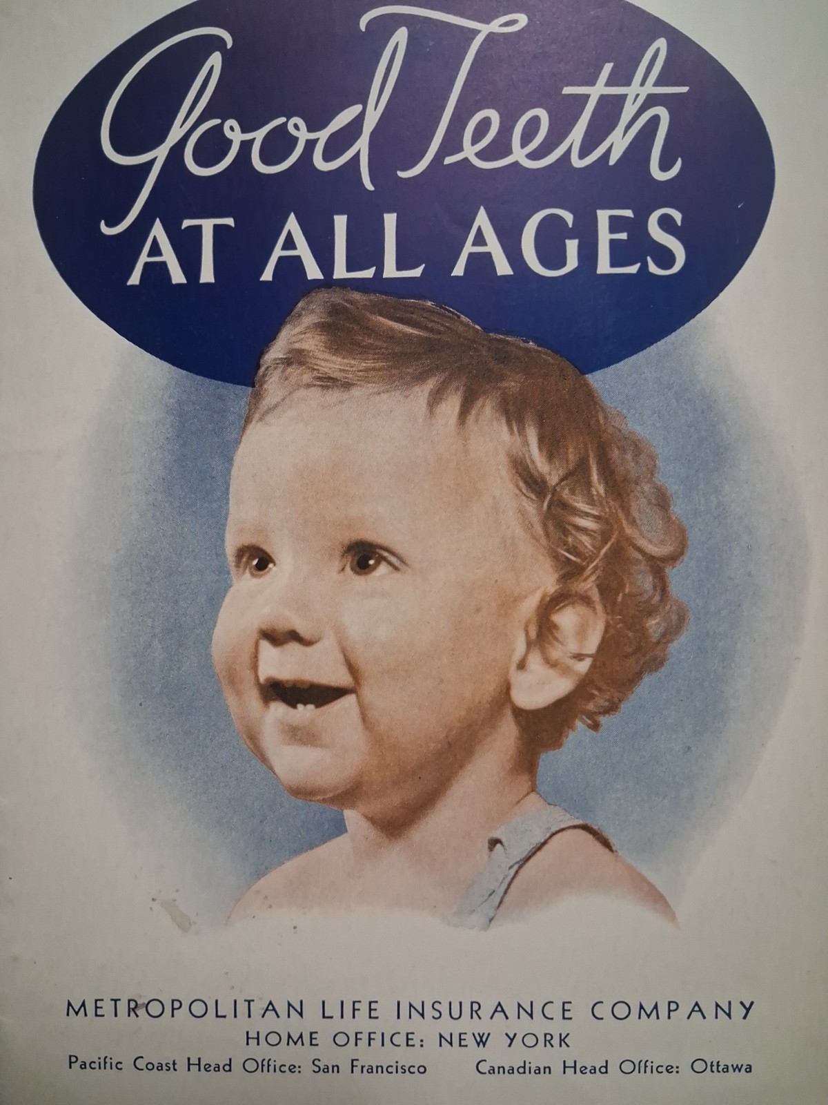1920s-30s GOOD TEETH Dental MET LIFE Brochure