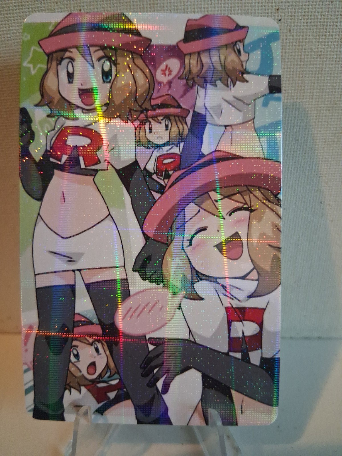 Serena Pokémon Holo Anime Trading Card 