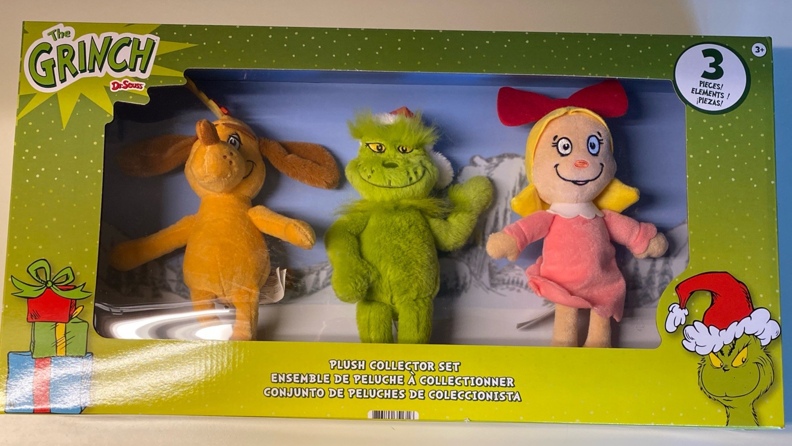 The Grinch Dr. Seuss Plush Set Of 3 Max Cindy Lou New Just Play 2026
