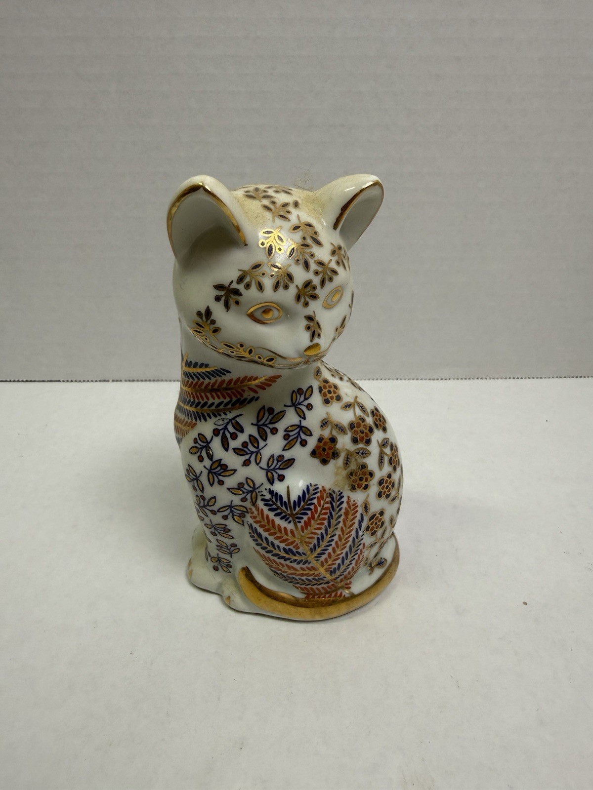 Porcelain Cat Kitty Kitten Flower Floral 5