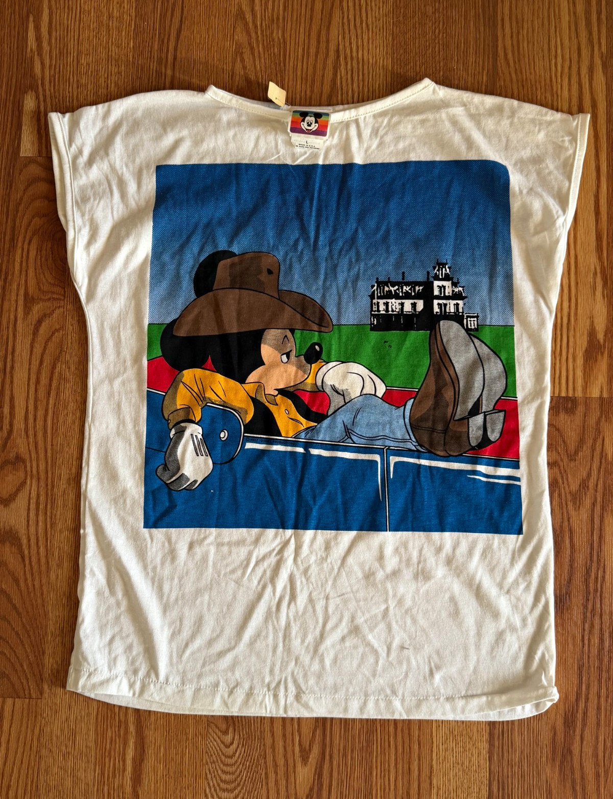 Vintage 80s Disney Cowboy Mickey Tee