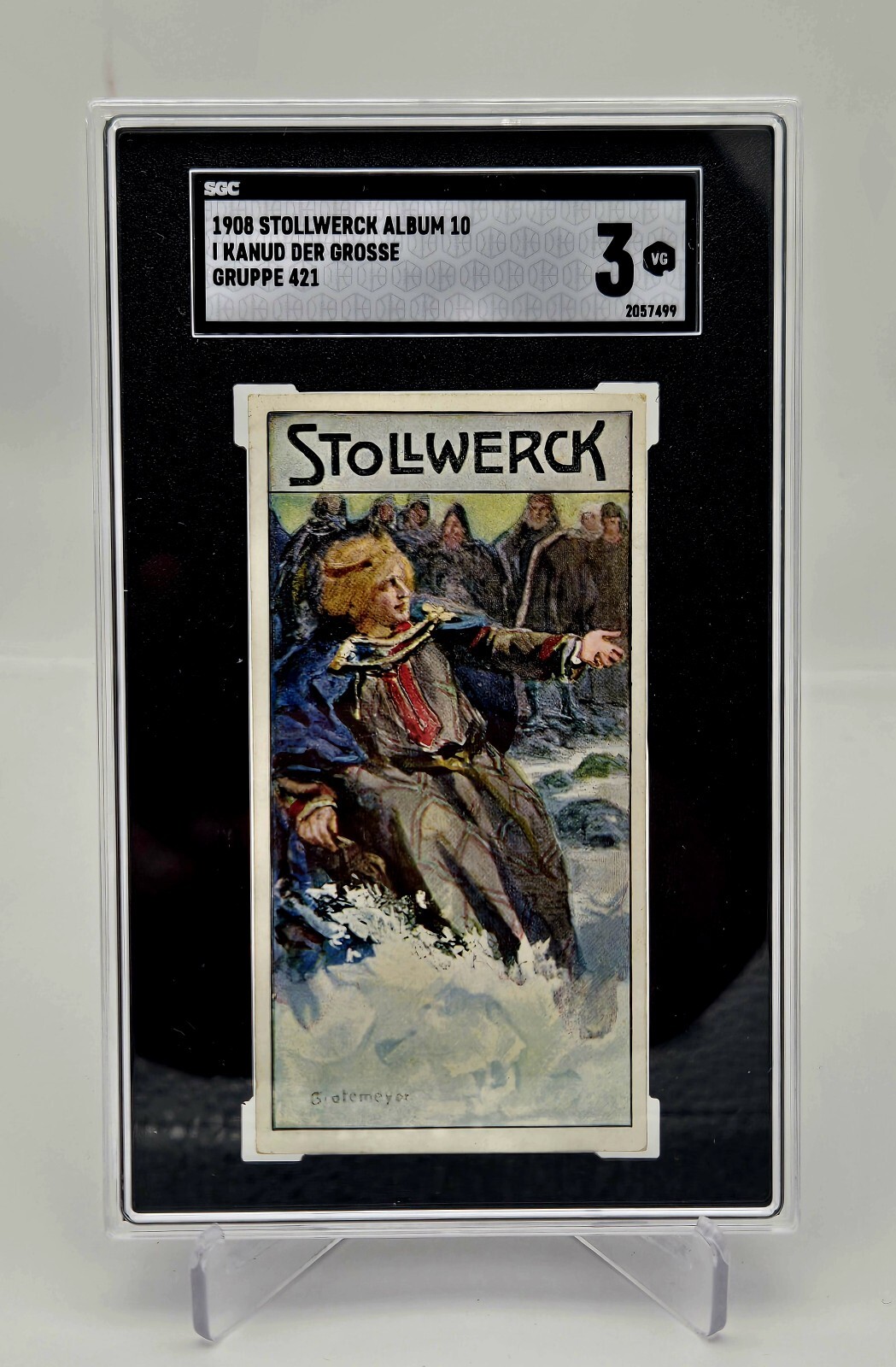 1908 STOLLWERCK ALBUM 10 GRUPPE 421 CANUTE THE GREAT KANUD DER GROSSE SGC 3