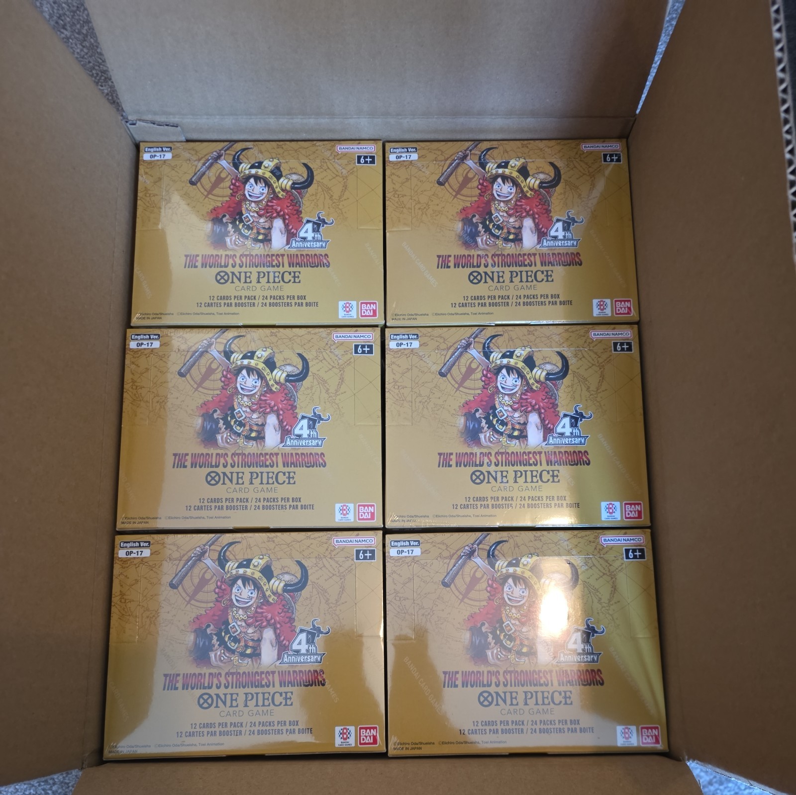One Piece - OP17 The World's Strongest Warriors Booster Box SEALED - Case Fresh