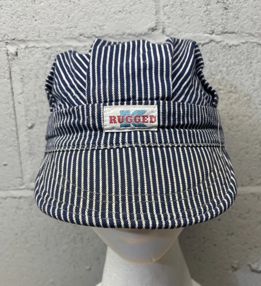 Vintage Train Conductor Hat Sz XS Amalgamated Rugged K Union USA Engineer Cap