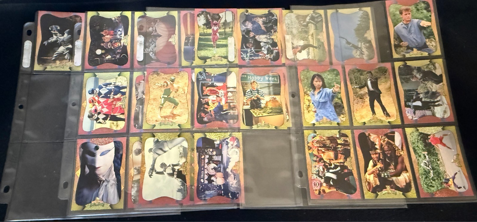 28 mint 1994 Power Rangers Parallel Power Foil cards yellow hobby RARE