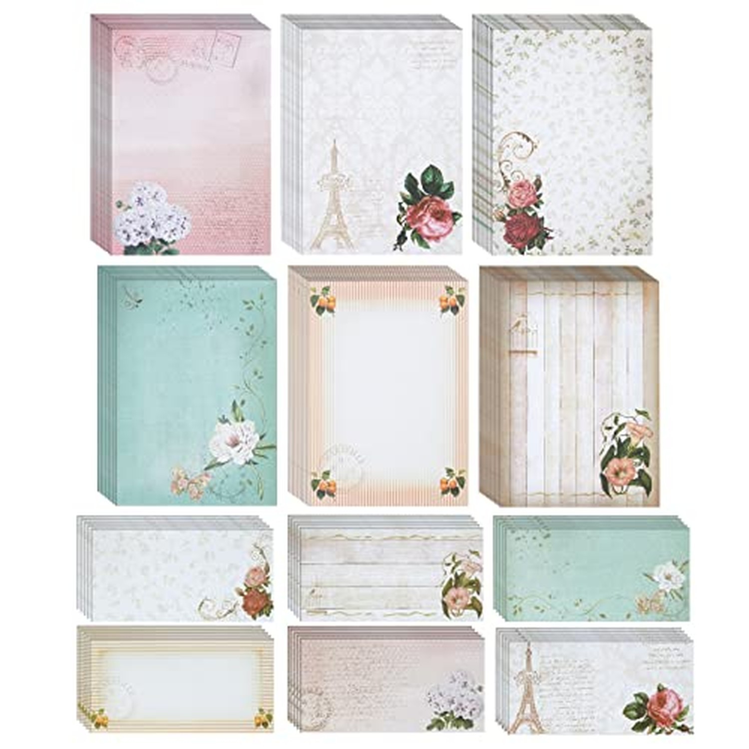 Paper Junkie Stationery Set - 7.25 x 10.2 In, Gold, 60 Sheets & 30 Envelopes ... Paper Junkie Stationery Set - 7.25 x 10.2 In, Gold, 60 Sheets & 30 Envelopes ...