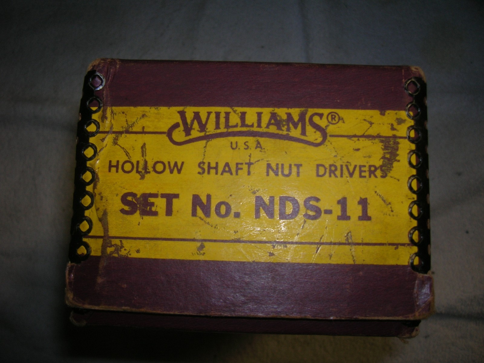 Vintage Williams hollow shaft nut driver Set # NDS-11 3/16”-5/8” 11 Pcs  NOS