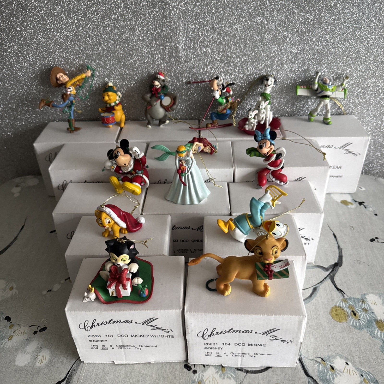 Vtg Lot Of 14 Grolier Disney’s Christmas Magic Ornaments Original Boxes Bundle Vtg Lot Of 14 Grolier Disney’s Christmas Magic Ornaments Original Boxes Bundle