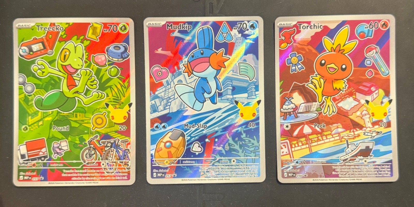 Pokémon TCG: First Partner Illustration Series 3- Mudkip, Torchic & Treecko