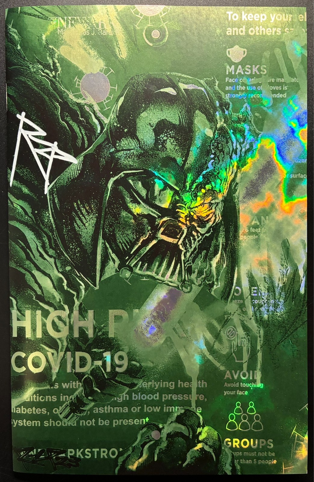 Darth Vader - Artbook - Signed by RZP - Green Foil - Limited 15/25