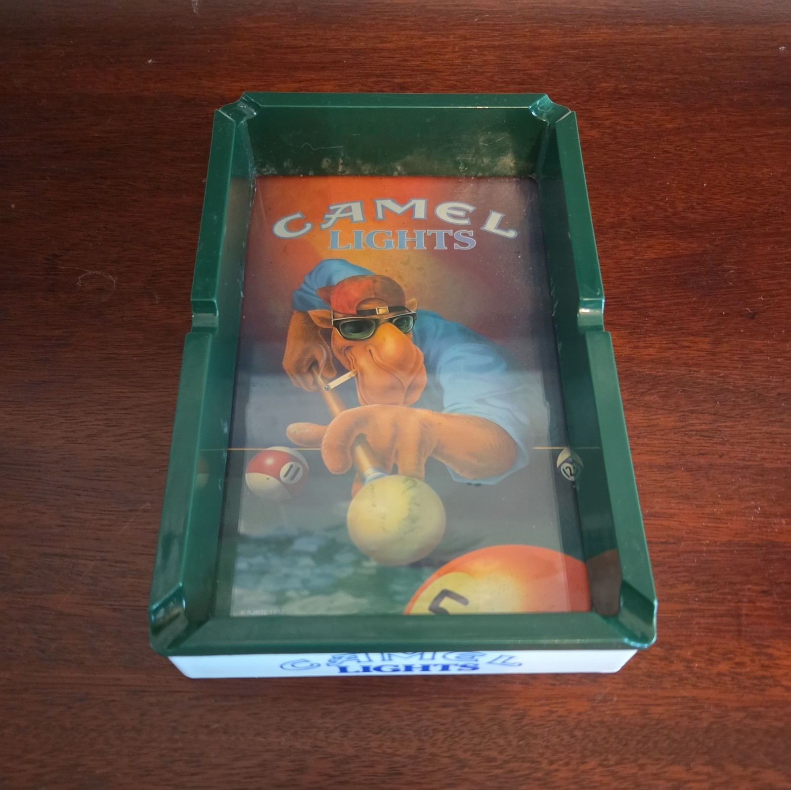 Vintage 1992 Joe Camel Lights Plastic Ash Tray Cigarettes 8\