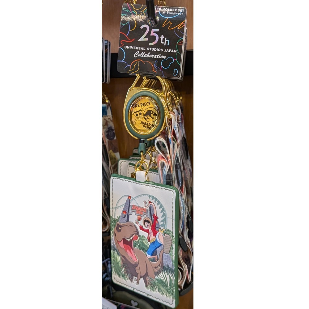 One Piece x Jurassic Park Luffy T-Rex Reel Pass Case Lanyard USJ Japan 2026