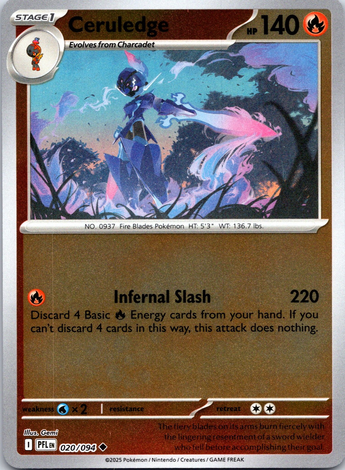 ME02: Phantasmal Flames #020/094 Ceruledge