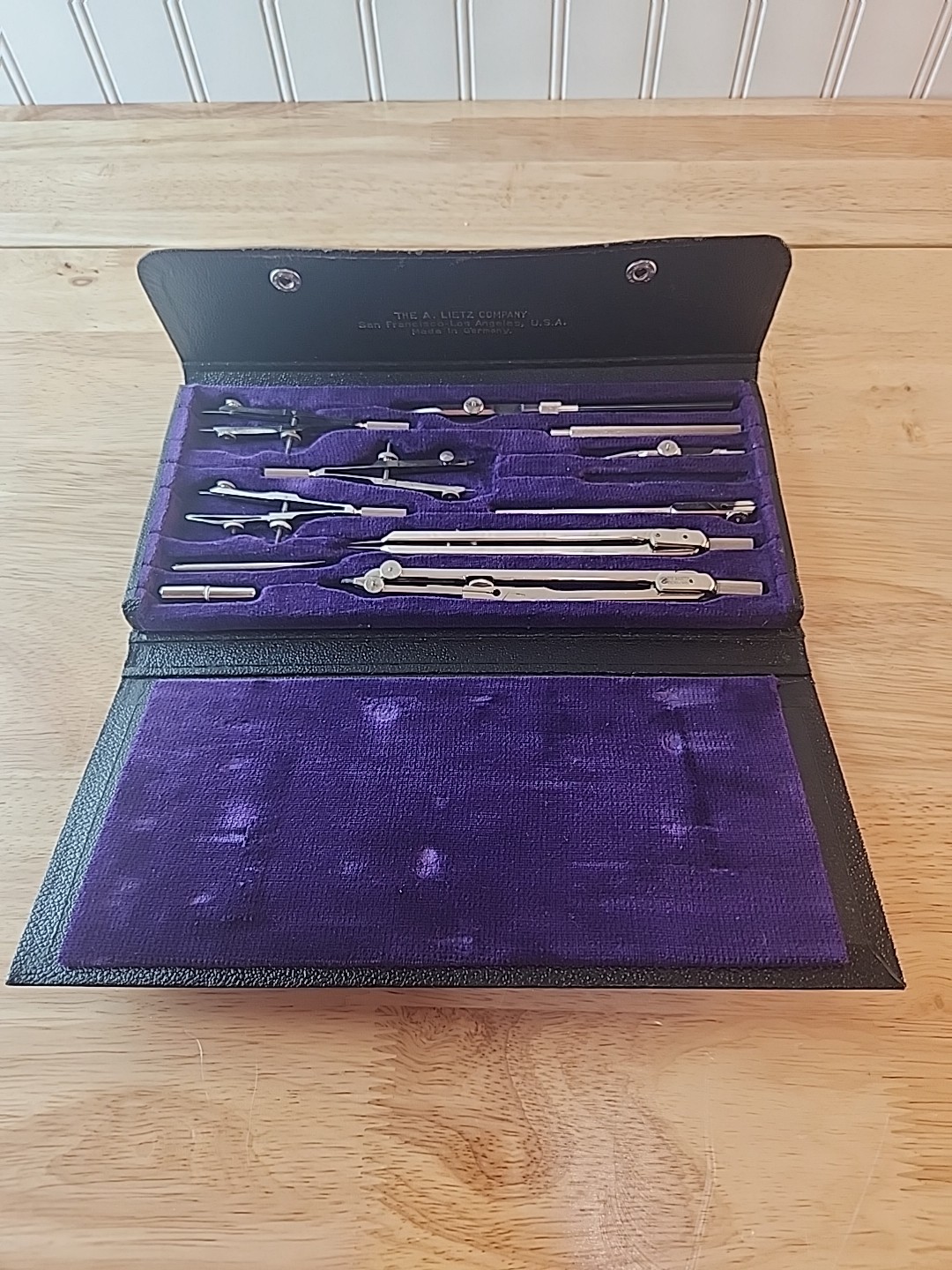Vintage Dietzgen Universal Drafting Tool Set Germany US Zone INCOMPLETE Case