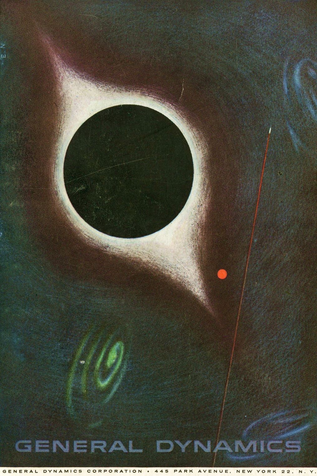 Vintage General Dynamics Poster - Mid-Century Modern Space Art 🌌 24x36” -