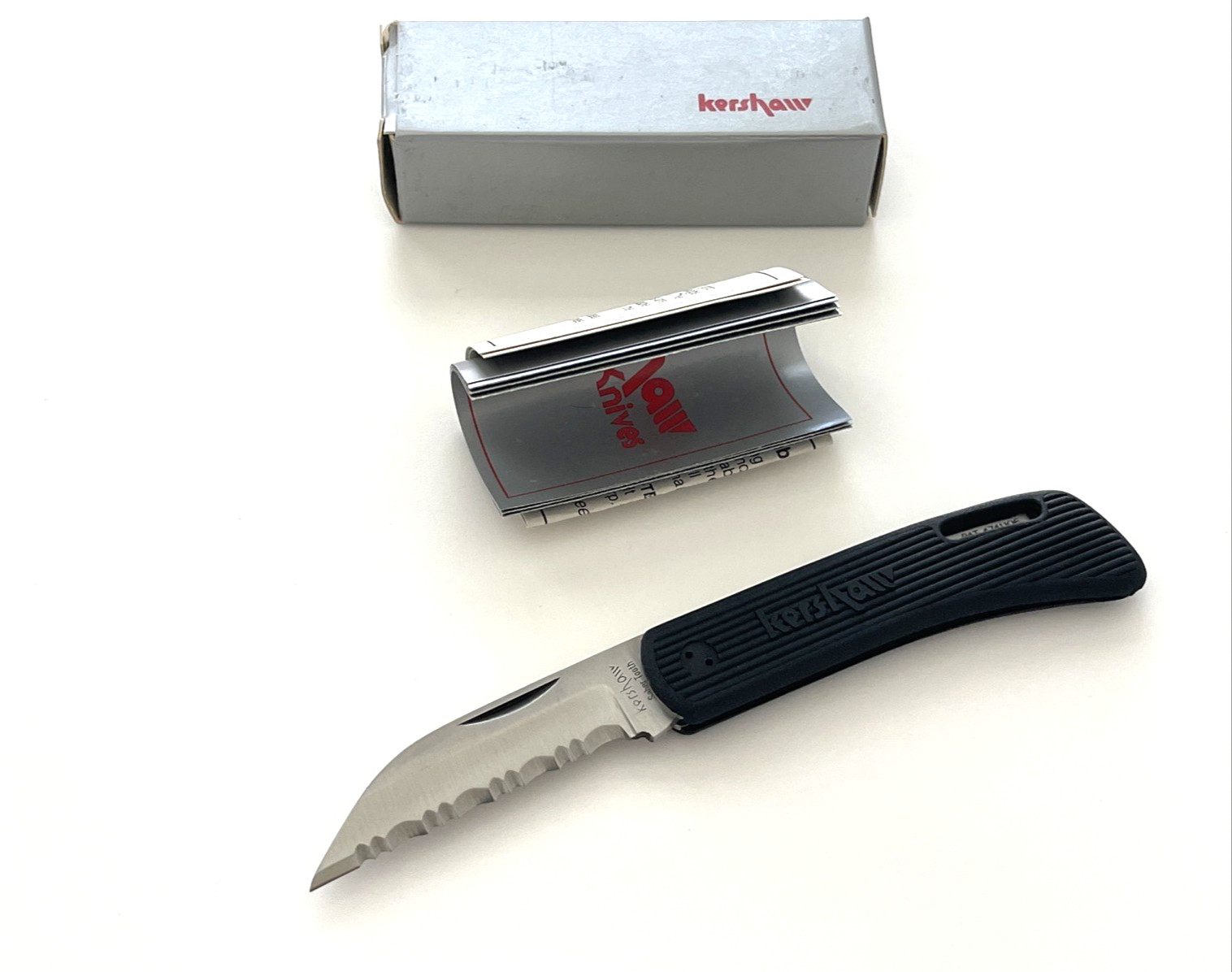 Kershaw D.W.O. 3000ST Sabertooth Folding Knife Early Spanner Screws Japan 1990s