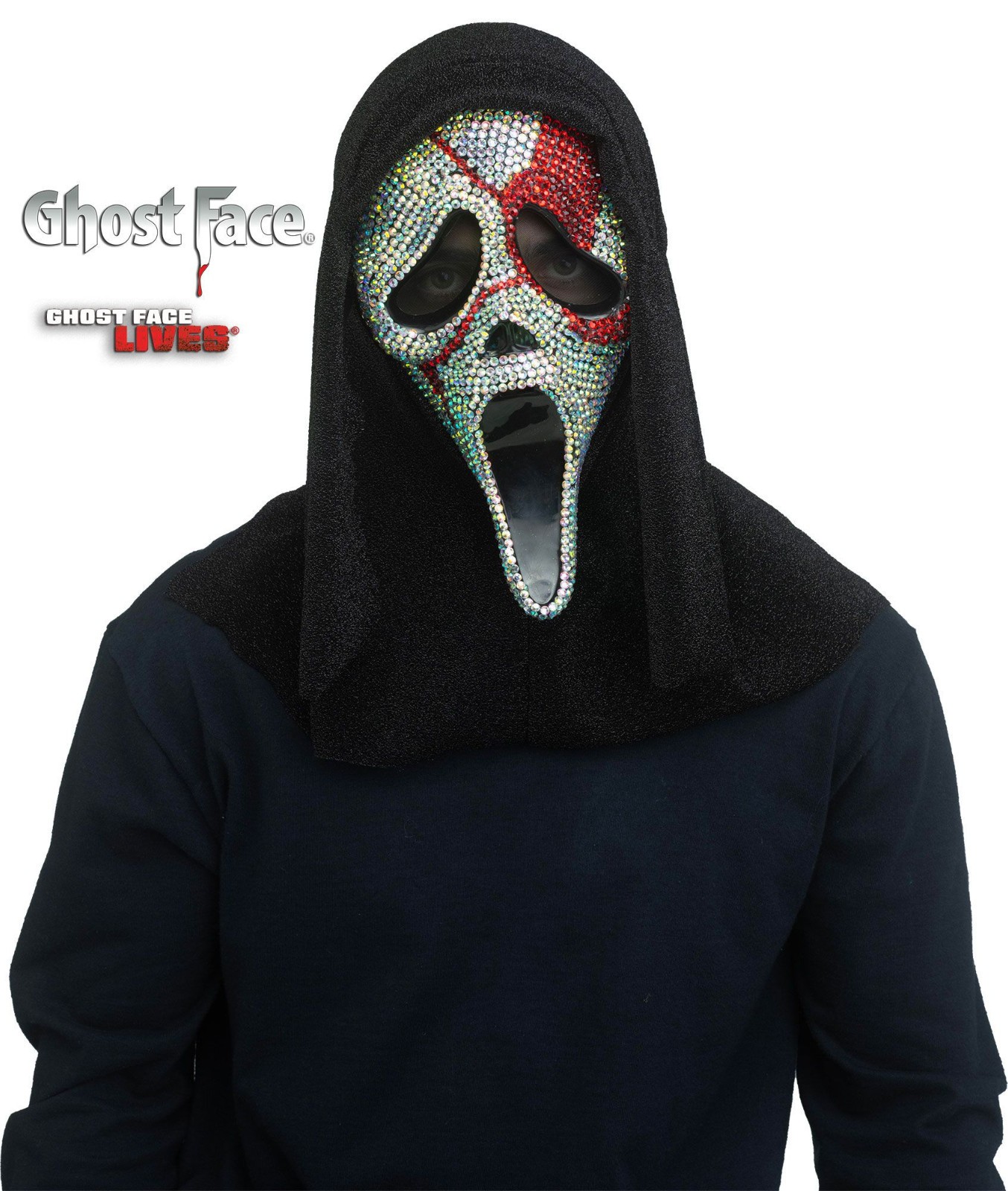 GhostFace Bloody Bling Mask Scream Fun World  IN STOCK