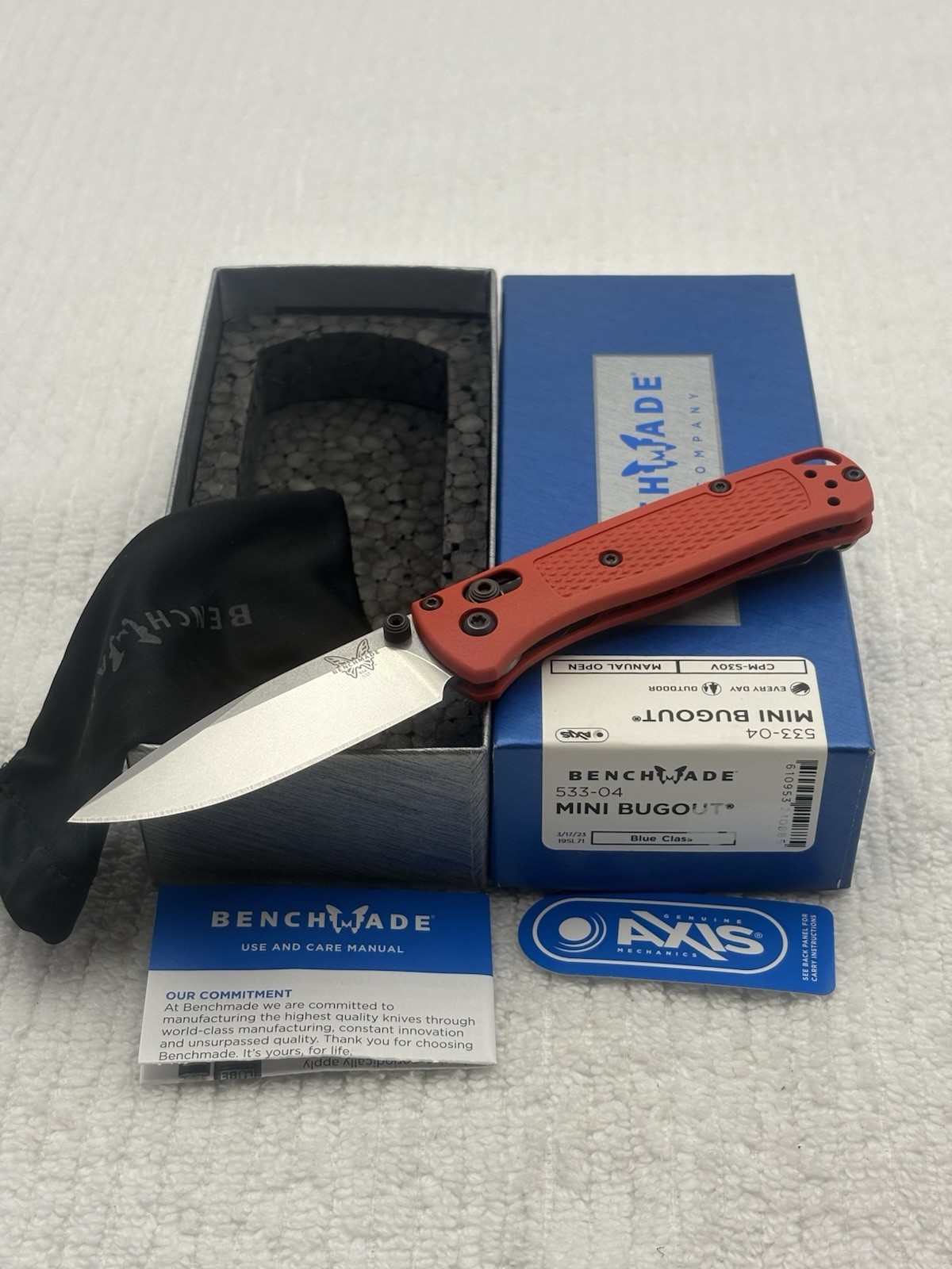Benchmade 533-04 Mini Bugout New In Box Made In USA Benchmade 533-04 Mini Bugout New In Box Made In USA
