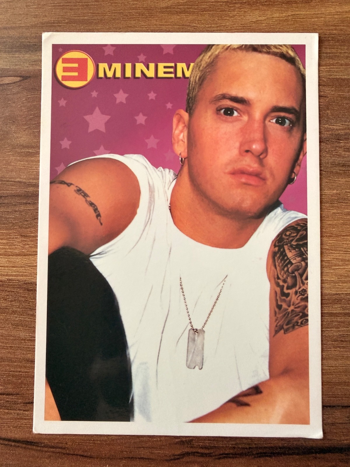 Rare Eminem Vintage Turkish Postcard Slim Shady Marshall Mathers Rap Collectible