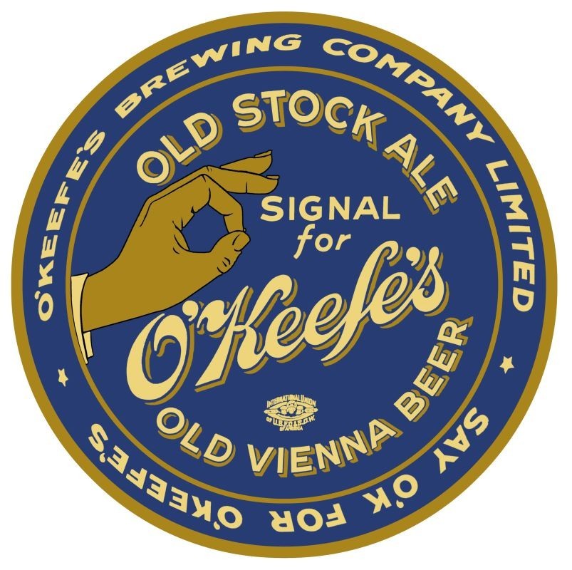 O\'Keefe\'s Old Stock Ale, Old Vienna Beer NEW METAL SIGN: 12\